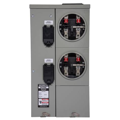 double electric meter box|double 200 amp meter base.